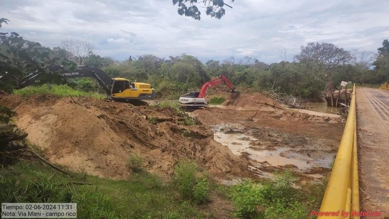 Canal de 3 km para controlar río Charte en Maní 2