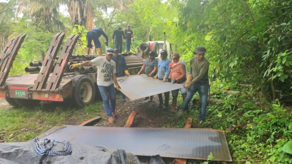 En marcha la construcción del puente vehicular en la vereda Gaviotas de Maní 3